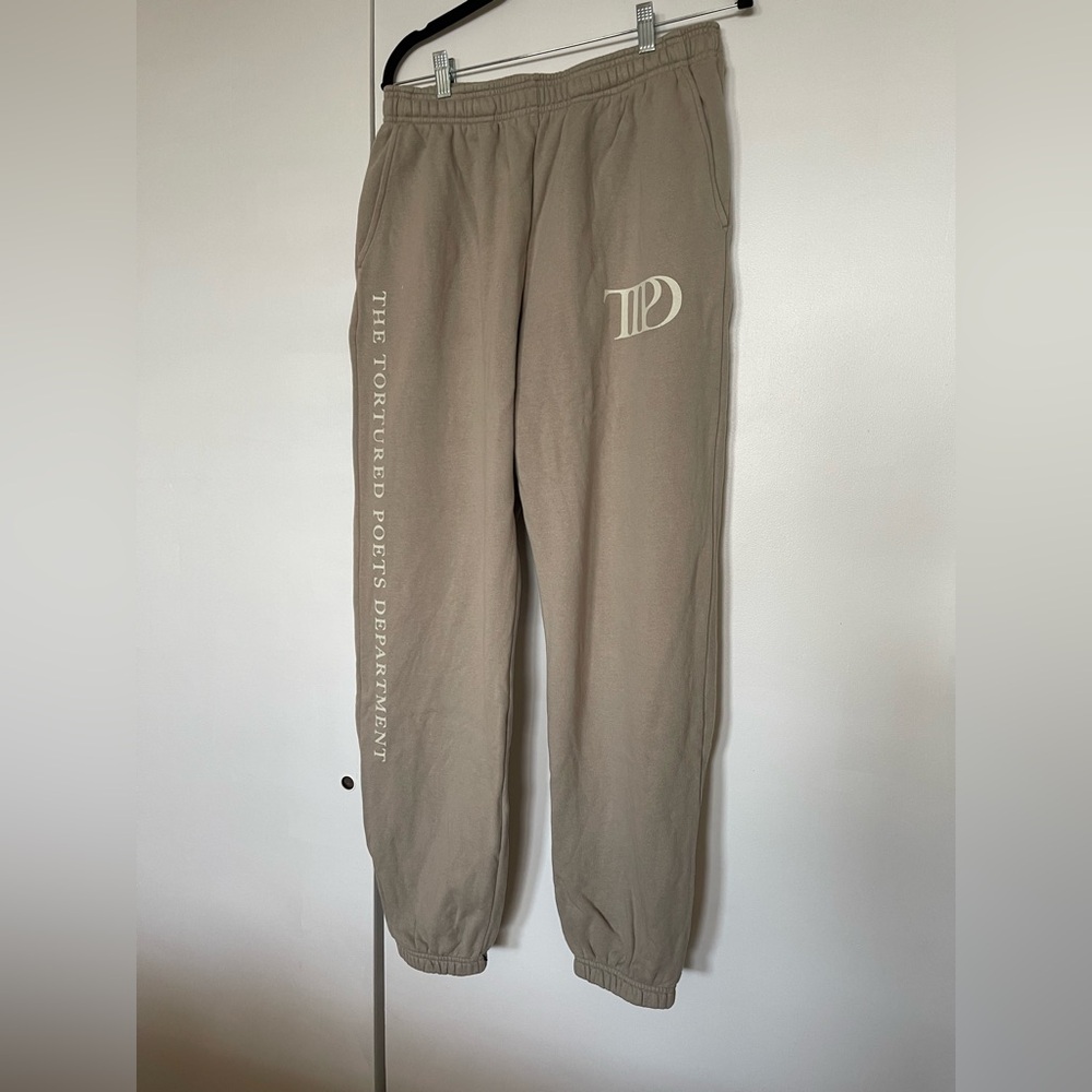 Tortured Poets Department Logo Sweatpants - Taupe